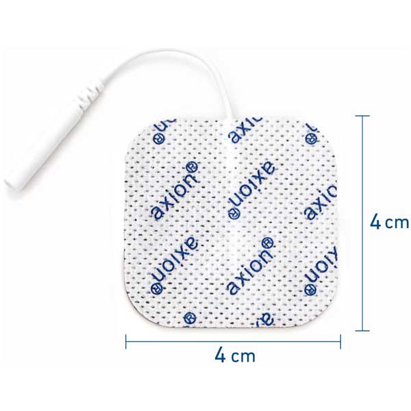 Elektroden, 4x4 cm - 4 Stück - passend zu axion, Prorelax, Promed, Auvon - 2mm Steckanschluss - Image 3