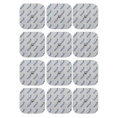 Elektroden 5x5 cm - 12 Stück - passend zu Compex - 3,75mm Druckknopf