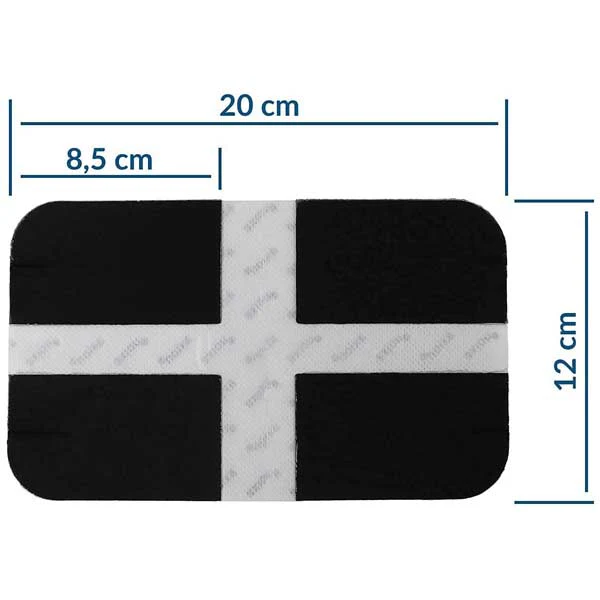 Große Rückenelektrode, 20x12 cm - passend zu Beurer, Sanitas - 3,5mm Druckknopf - Image 3