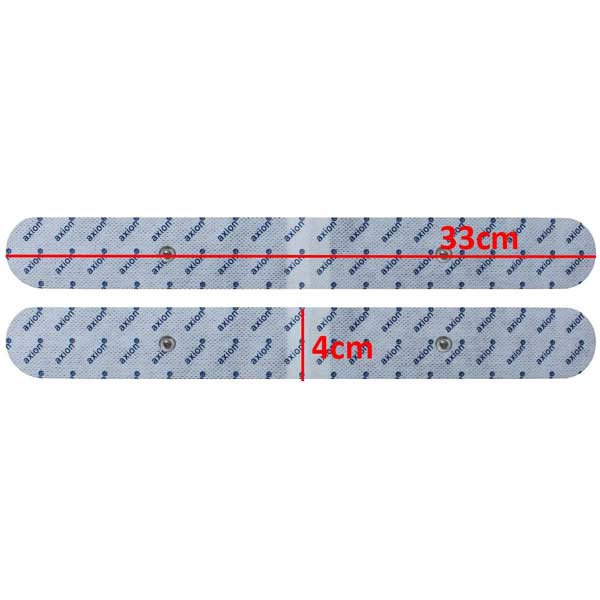 Rücken-Elektroden 33x4.5 cm - 2 Stück - passend zu Beurer, Sanitas - 3,5mm Druckknopf - Image 2