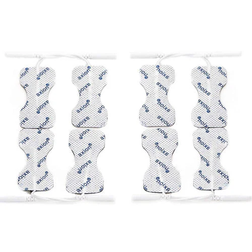 Schmetterlingselektroden 6x3 cm - 8 Stück - passend zu axion, Prorelax, Promed - 2mm Steckanschluss